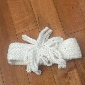 White Knitted Kids Headband